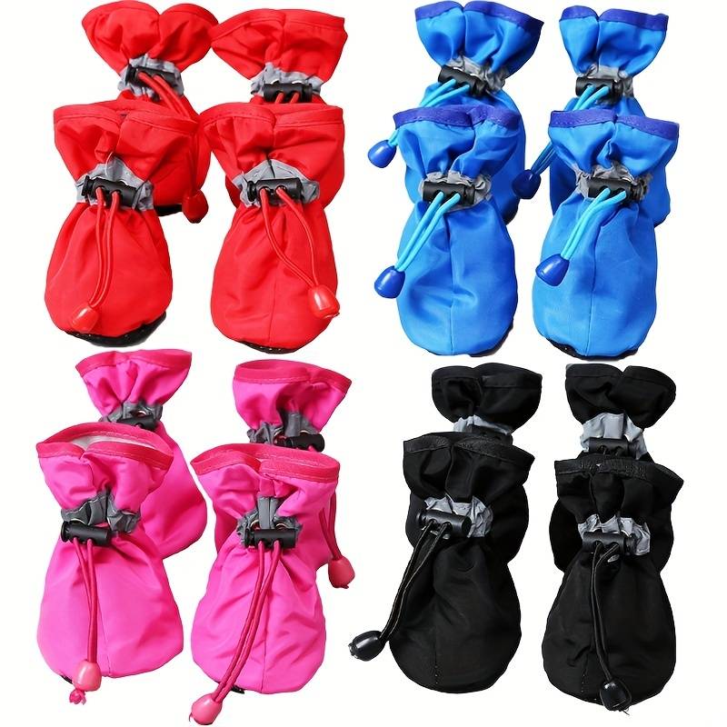 Pawbbi™ - 4pcs Waterproof Non-slip Plush Winter Dog Shoes