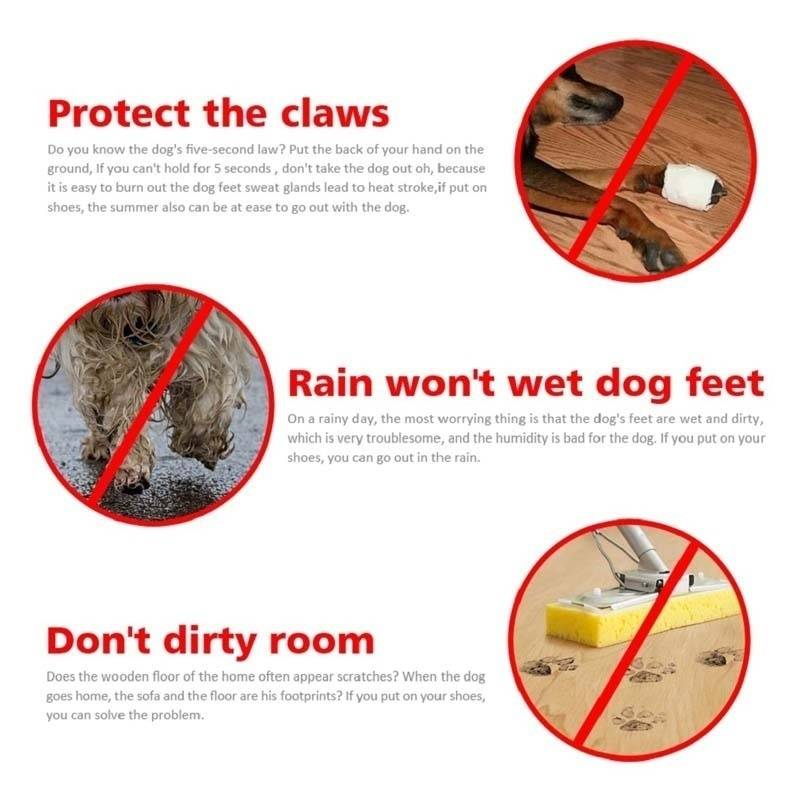 Pawbbi™ - 4pcs Waterproof Non-slip Plush Winter Dog Shoes