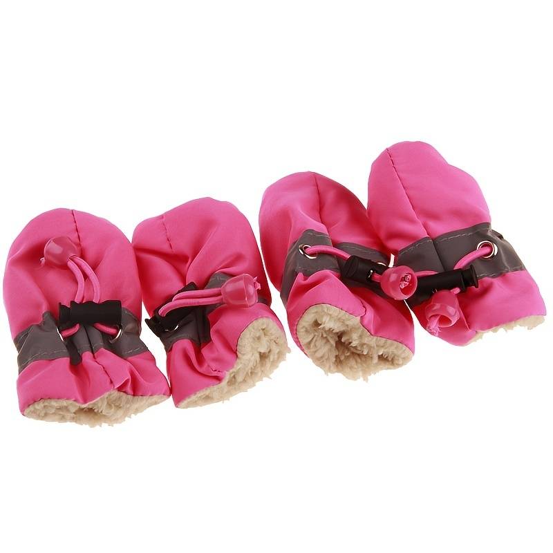 Pawbbi™ - 4pcs Waterproof Non-slip Plush Winter Dog Shoes
