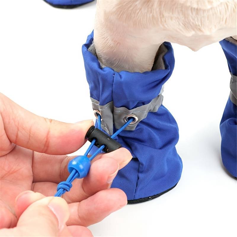 Pawbbi™ - 4pcs Waterproof Non-slip Plush Winter Dog Shoes