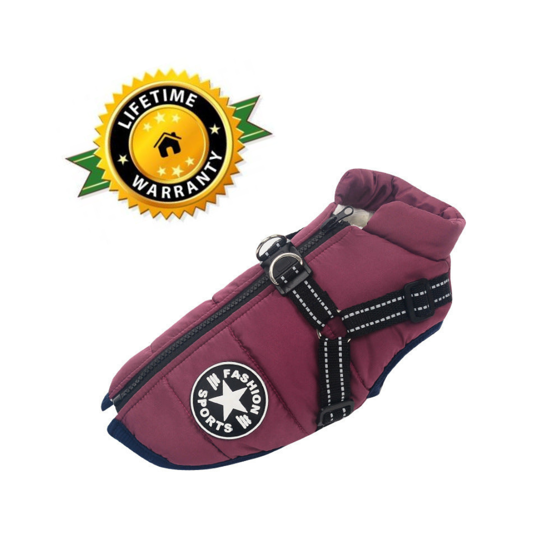 Pawbbi™ - Waterproof Winter Jacket with Built-in Harness