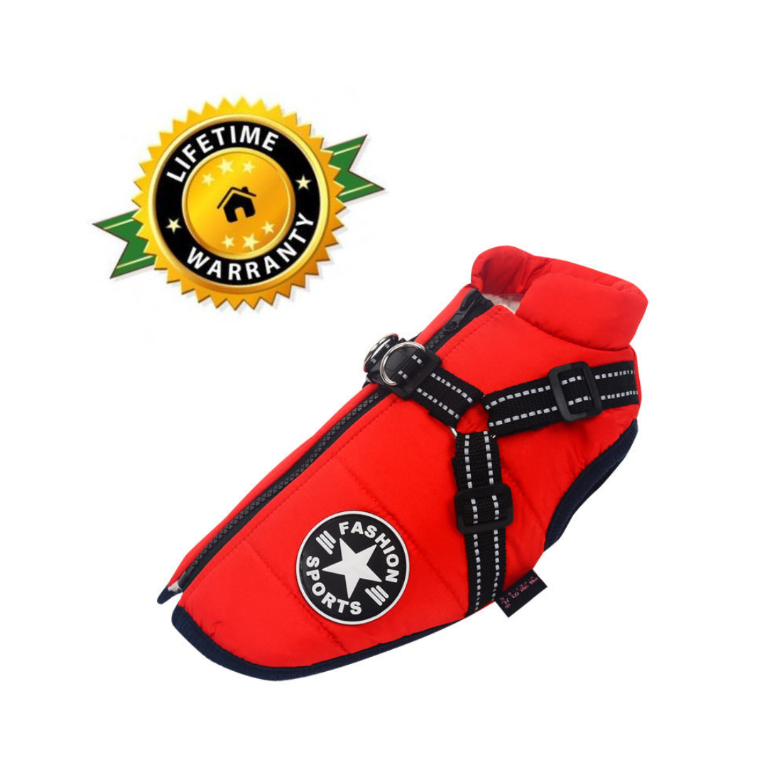 Pawbbi™ - Waterproof Winter Jacket with Built-in Harness