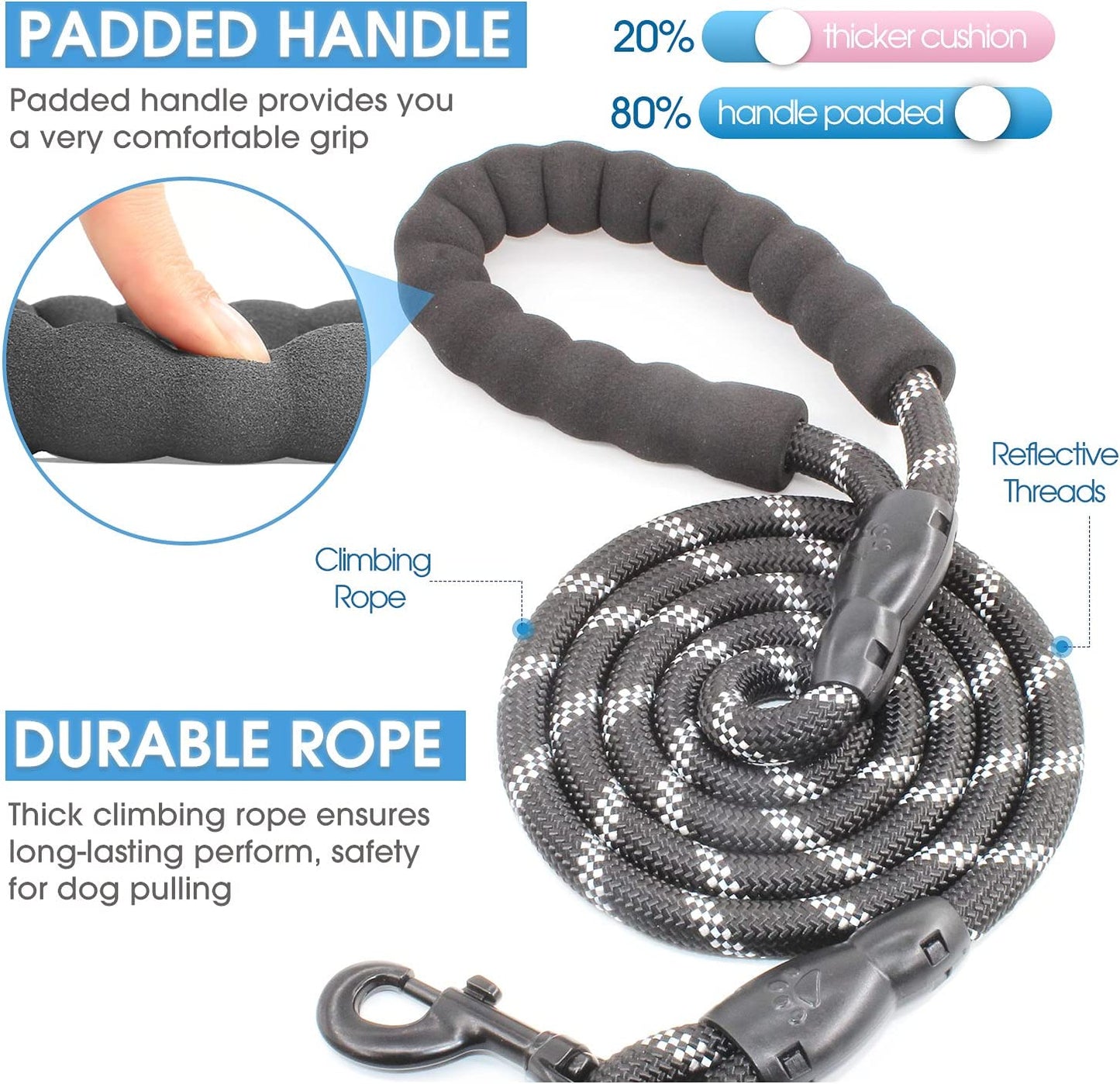 Pawbbi™-Easy Grip Ergonomic Leash