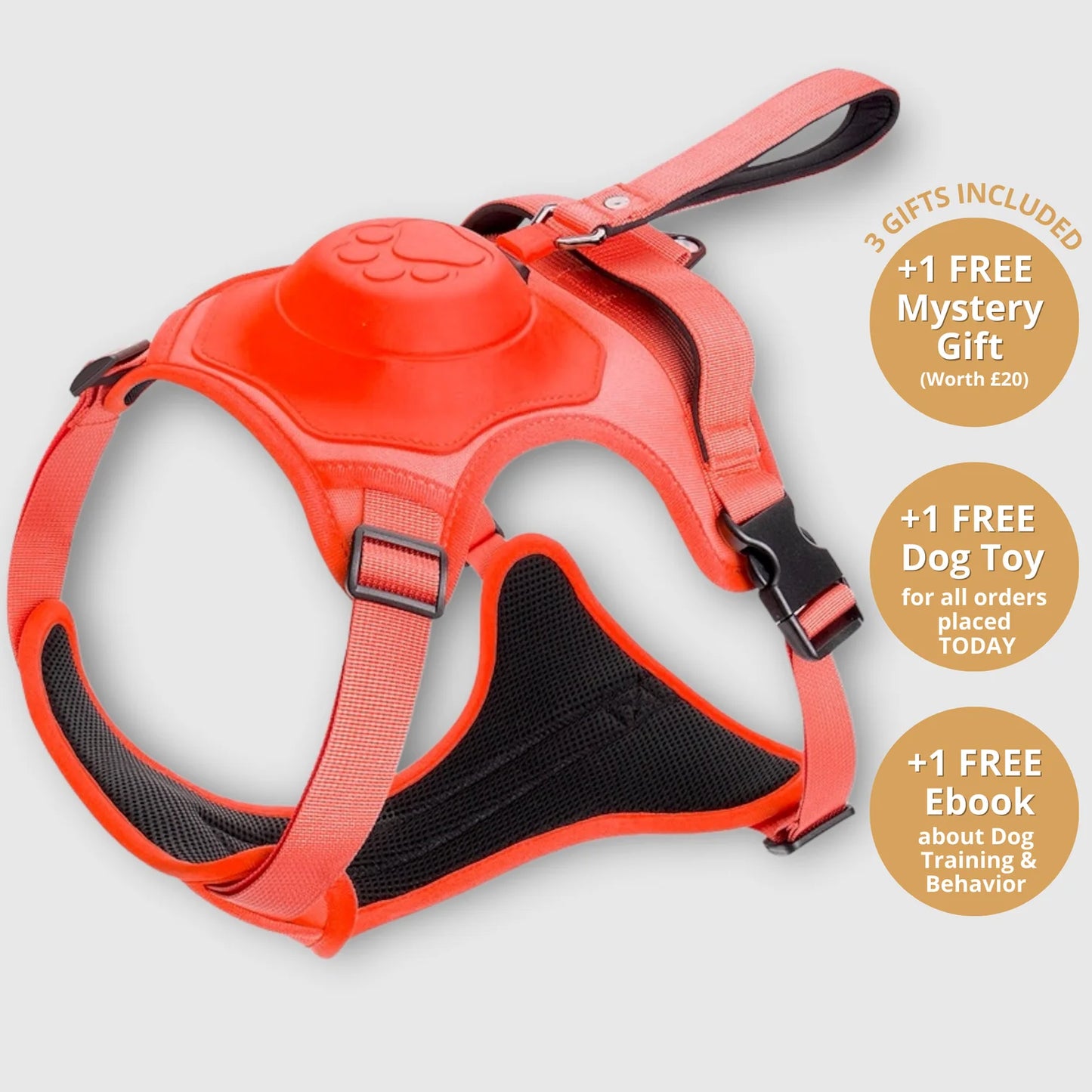 Pawbbi™ 3 in 1 Dog Harness with Built-In Leash