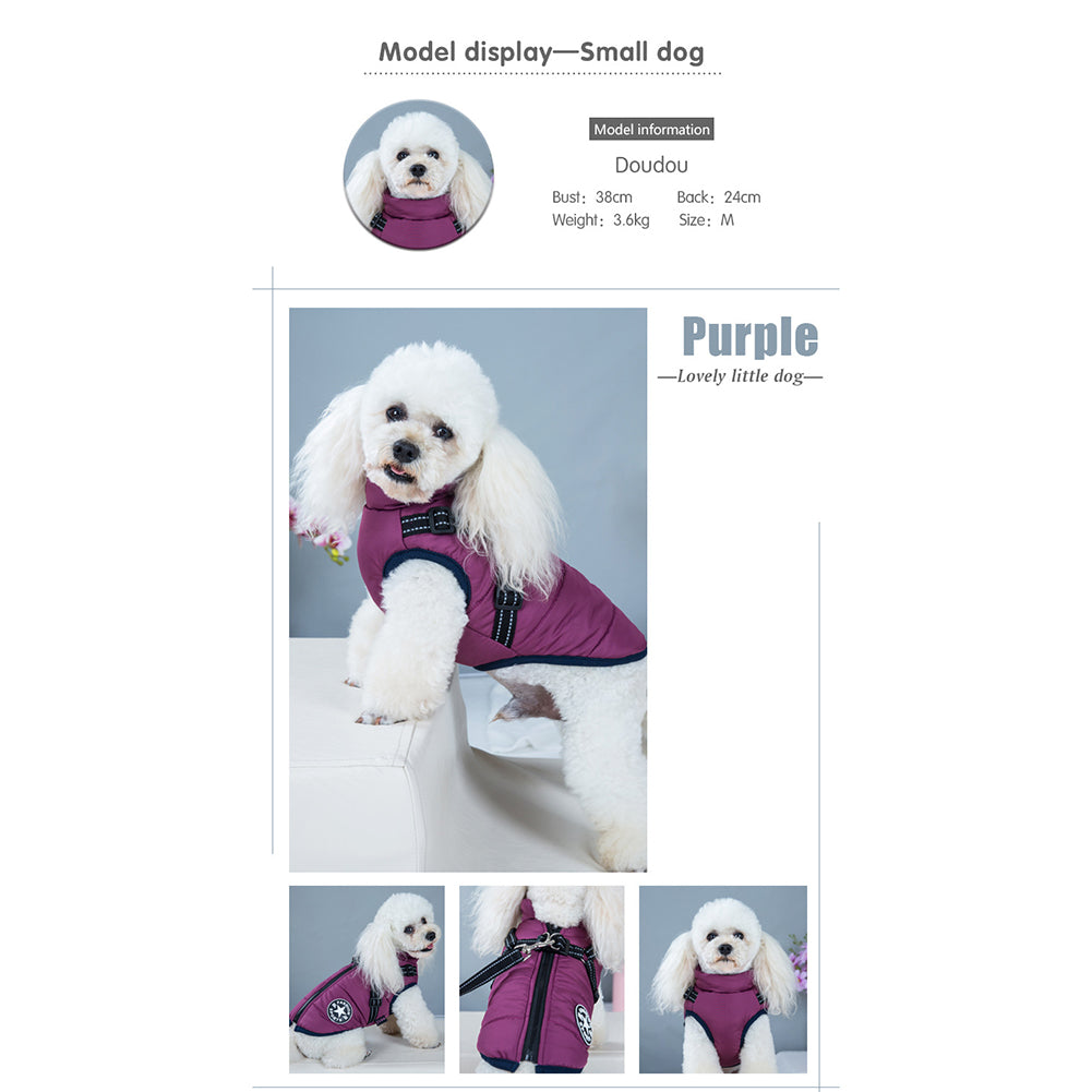 Pawbbi™ - Waterproof Winter Jacket with Built-in Harness